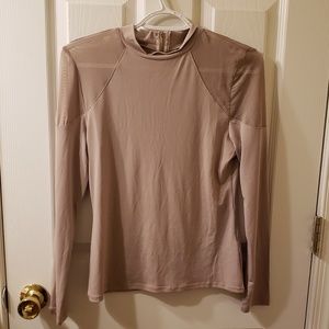 Nude long sleeve blouse
